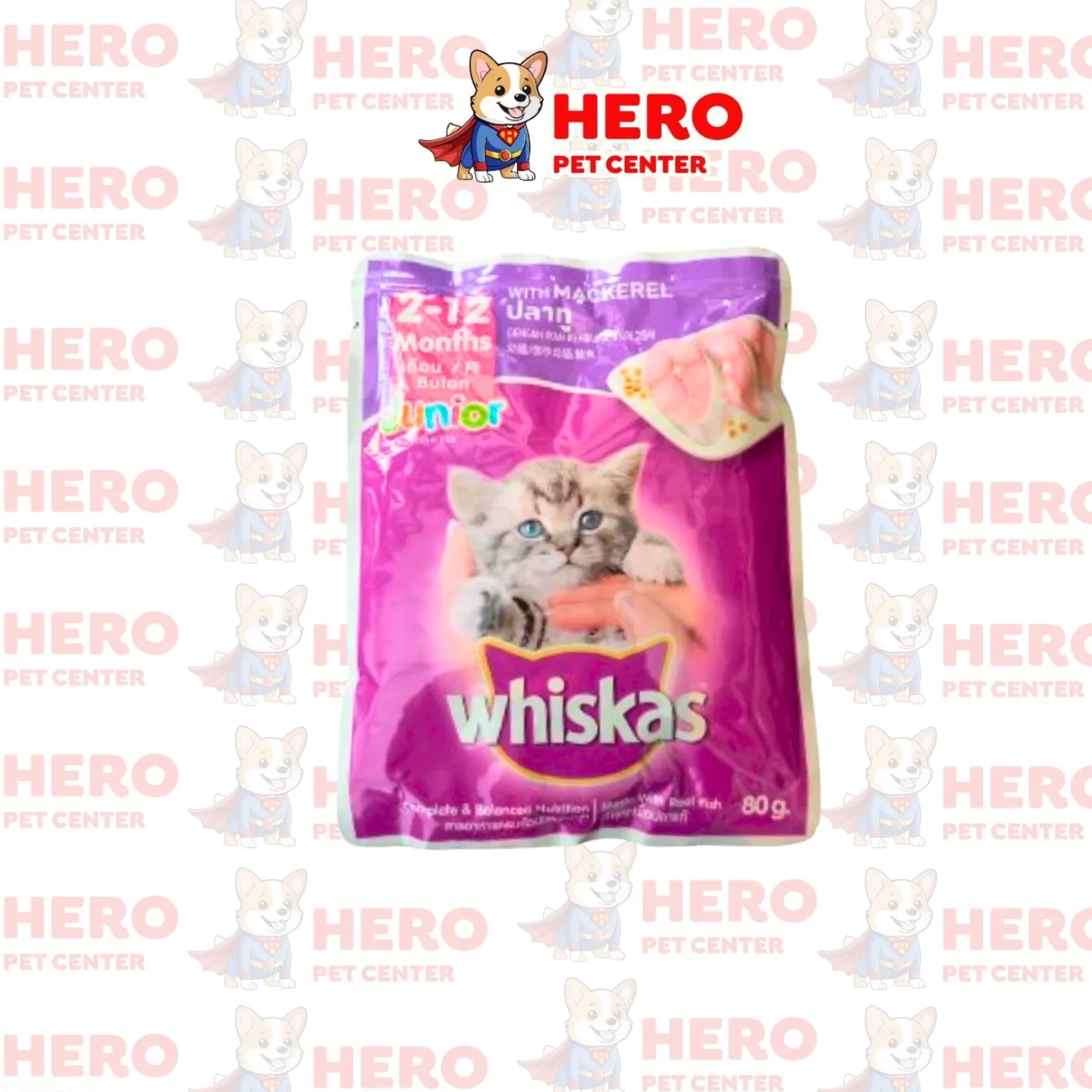 Whiskas Pouch Junior Mackarel Wet