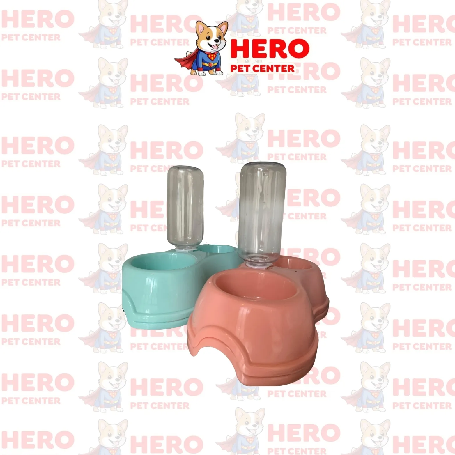 Mangkuk Pakan Double Include Botol PB